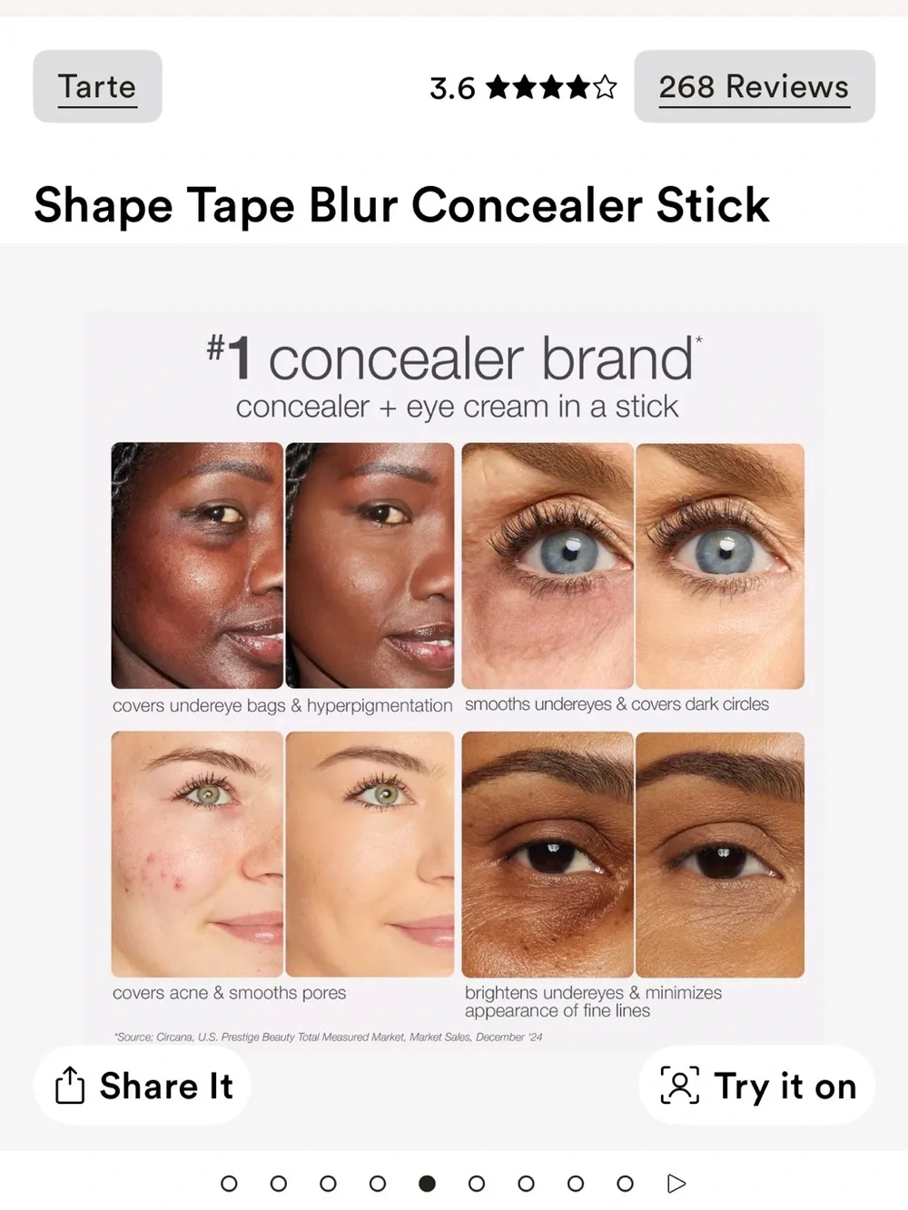 New shape tape™ blur concealer stick - espresso honey 62H
